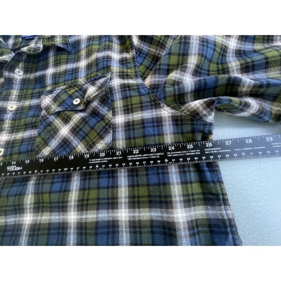 Pendleton WOOLENMILLS Wool Flannel Shirt Size XXL  PLAID BLUE/GREEN - Picture 4 of 16
